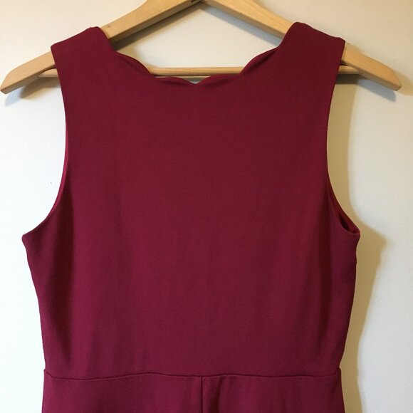 Monteau Sleeveless Fit & Flare Scallop Collar Dress - Picture 6 of 14